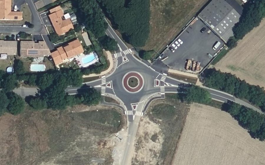 Vue aérienne du Rue de Beaupuy