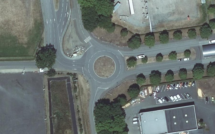 Vue aérienne du Giratoire du Technoparc