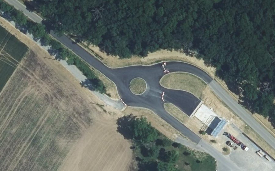 Vue aérienne du Chemin de Villeneuve