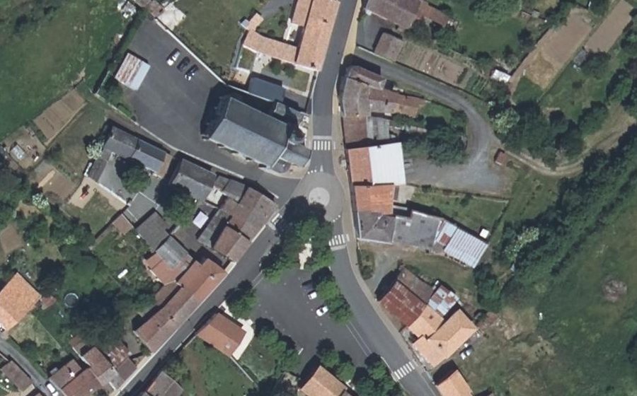 Vue aérienne du Rue du Layon