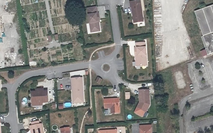 Vue aérienne du Allée Alfred de la Bastie
