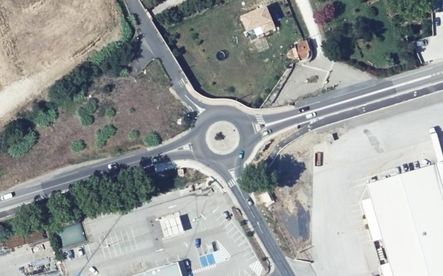 Vue aérienne du Rond-Point de Catalogne