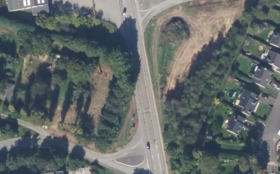 Vue aérienne du Giratoire des Olivettes
