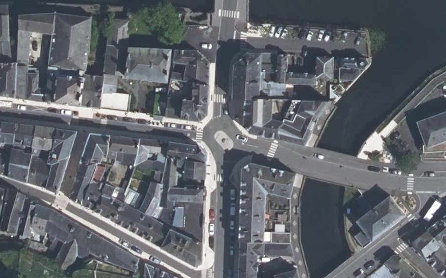 Vue aérienne du Rue Gambetta