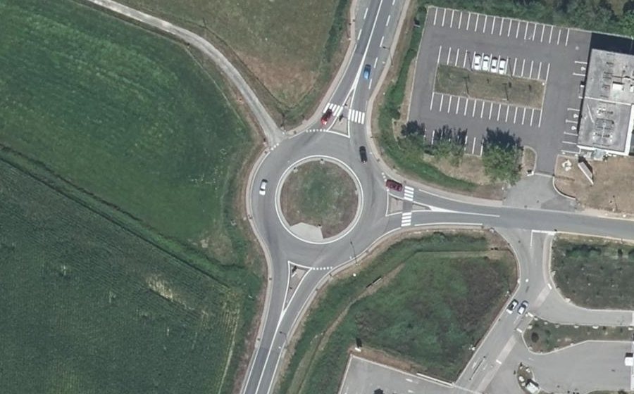 Vue aérienne du Route de Bourg