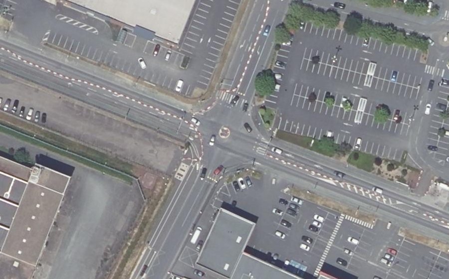 Vue aérienne du Rue de Montaran