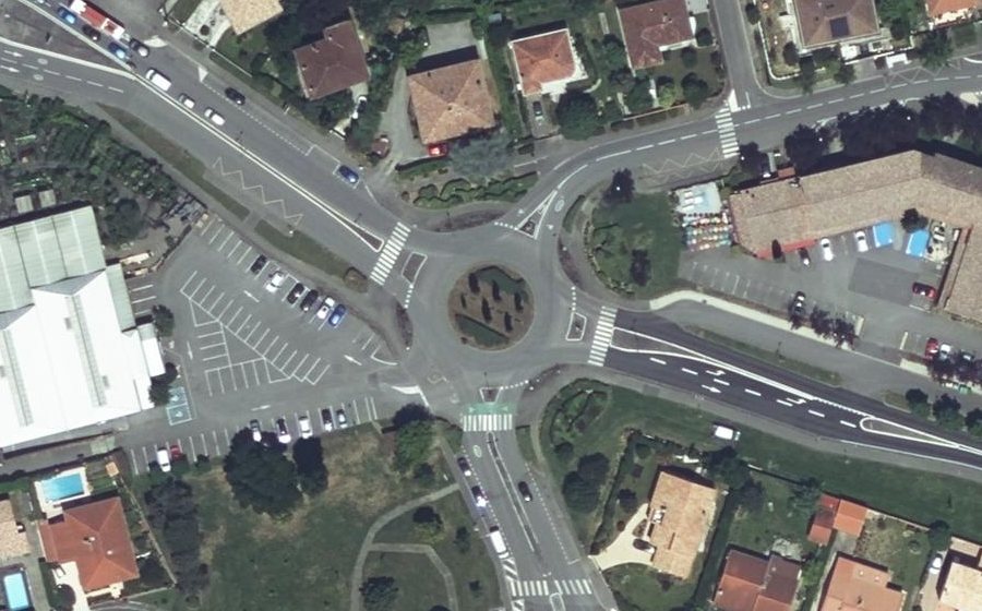 Vue aérienne du Avenue de Bayonne