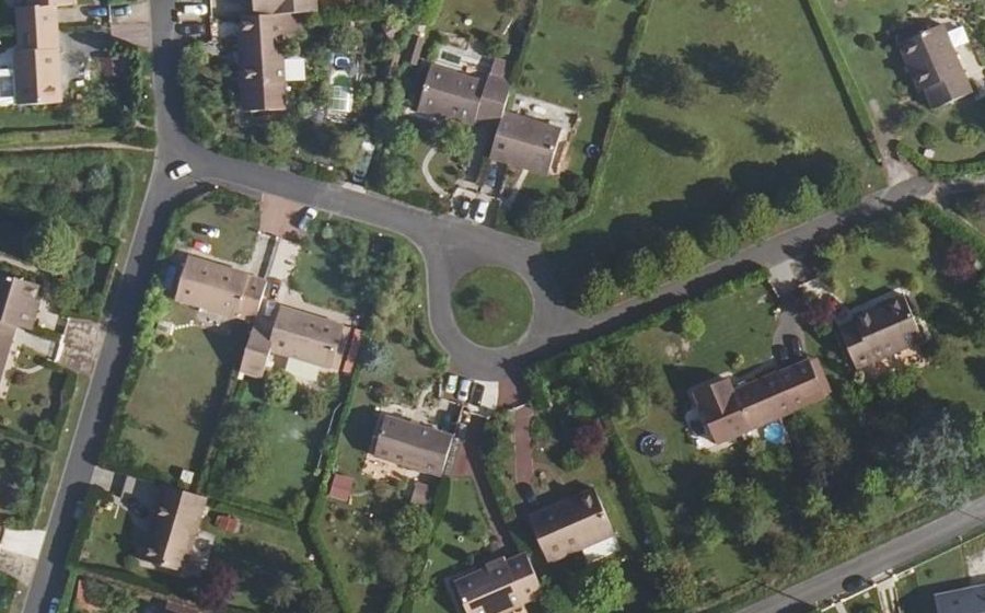 Vue aérienne du Rue des Merisiers