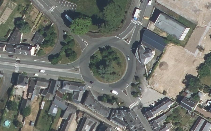 Vue aérienne du Place de la Camusière