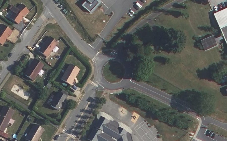 Vue aérienne du Rue Gustave le Corre