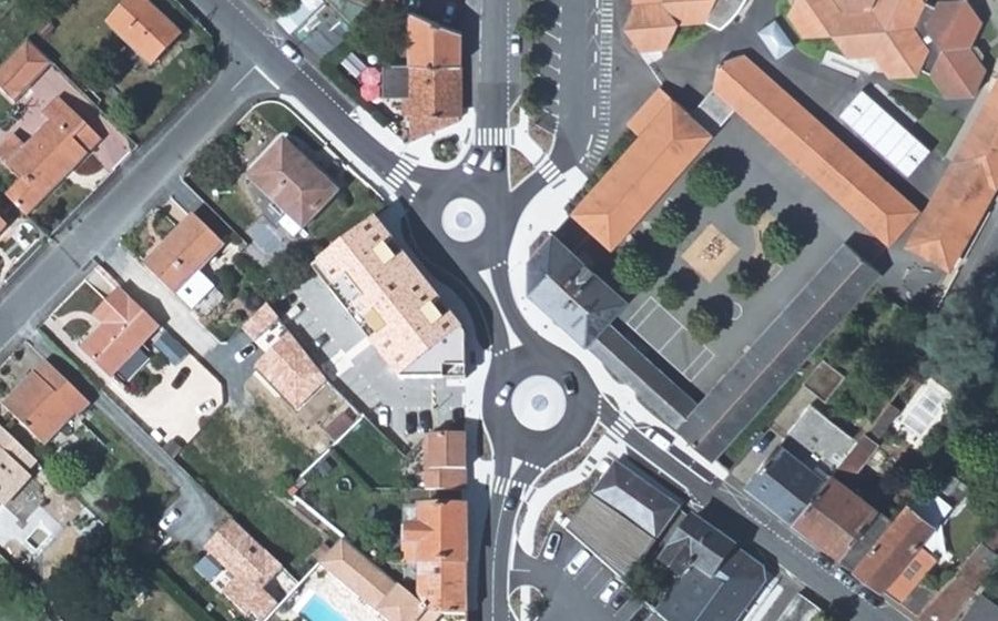Vue aérienne du Rue Émile Gabory