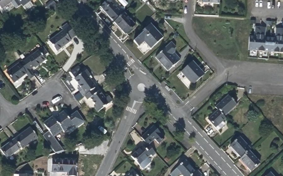 Vue aérienne du Rue de Limur