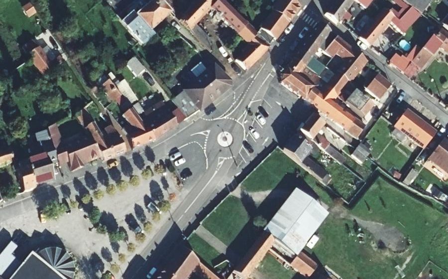 Vue aérienne du Rue Jean Jaurès