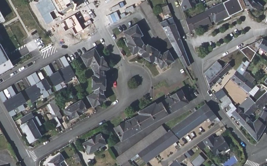 Vue aérienne du Rue du Docteur Baruk