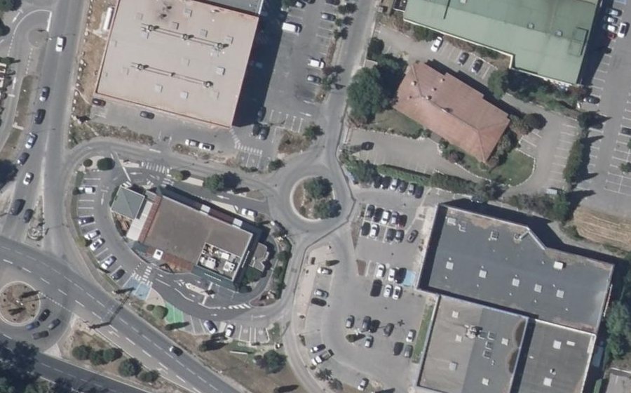 Vue aérienne du Rue du Sous-Marin Casabianca