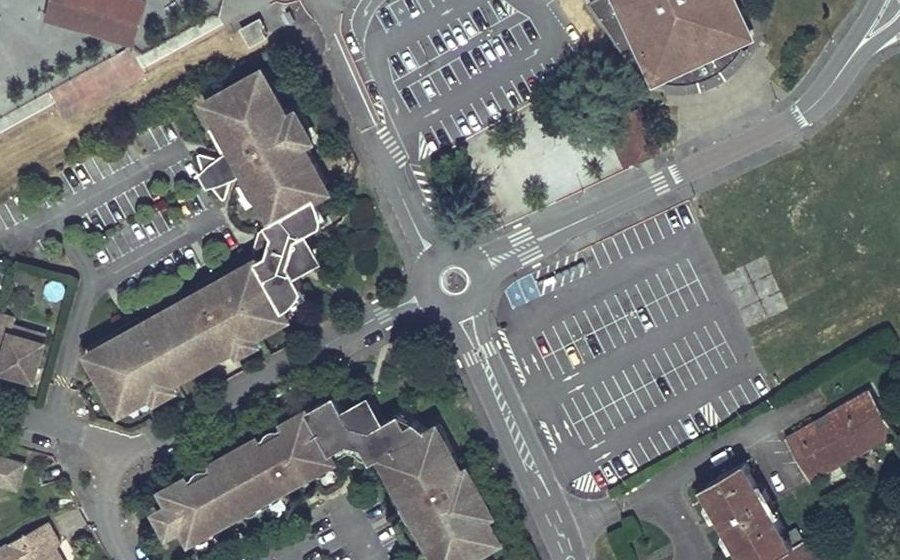 Vue aérienne du Rue Claude Cornac