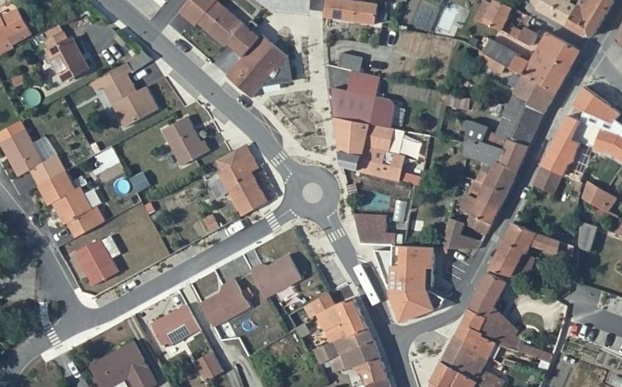 Vue aérienne du Rue de Saint-Hilaire