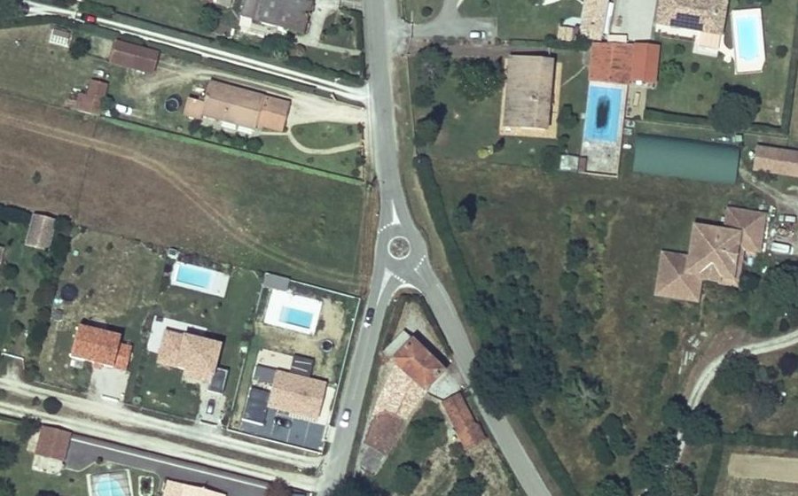 Vue aérienne du Chemin de la Rivière