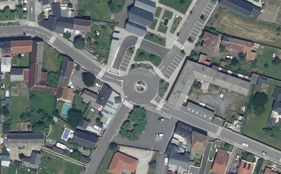 Vue aérienne du Rue Maréchal Foch