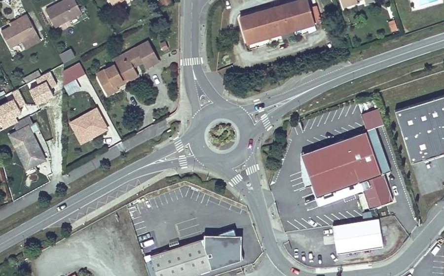 Vue aérienne du Route de Muret