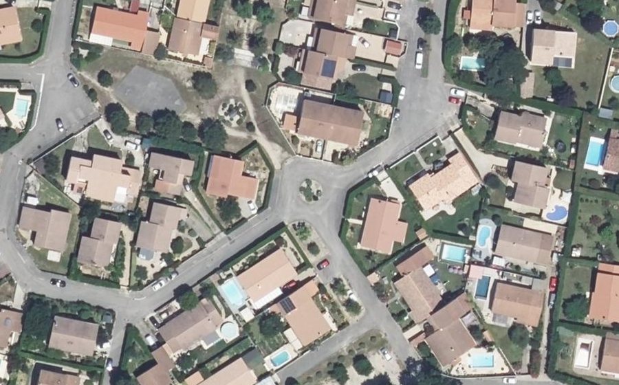 Vue aérienne du Rue des Constellations