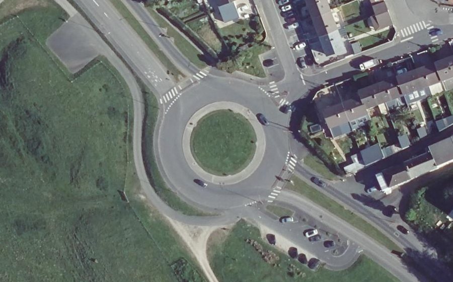 Vue aérienne du Rond-Point de Bellevue