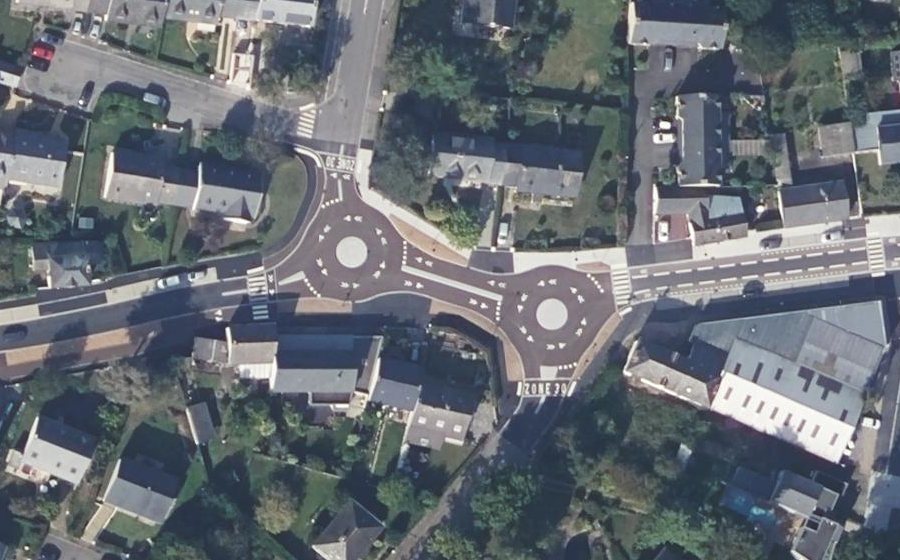 Vue aérienne du Rond-point anonyme n°1465629919