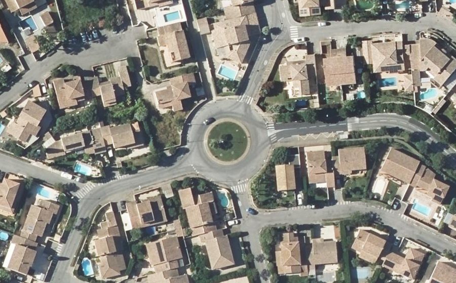 Vue aérienne du Rond-Point des Oyats