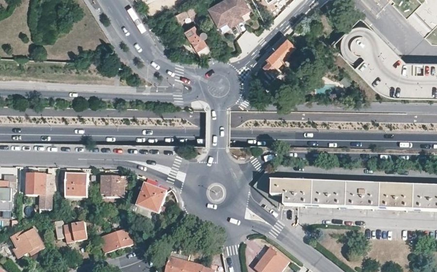 Vue aérienne du Rue de la Taillade
