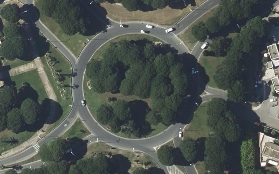 Vue aérienne du Rond-Point 2000