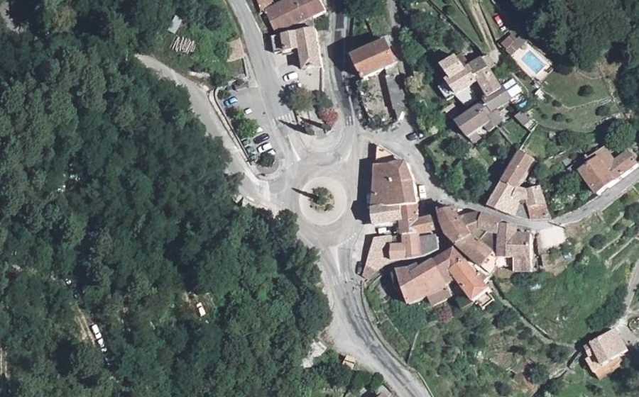 Vue aérienne du Place de la Paix