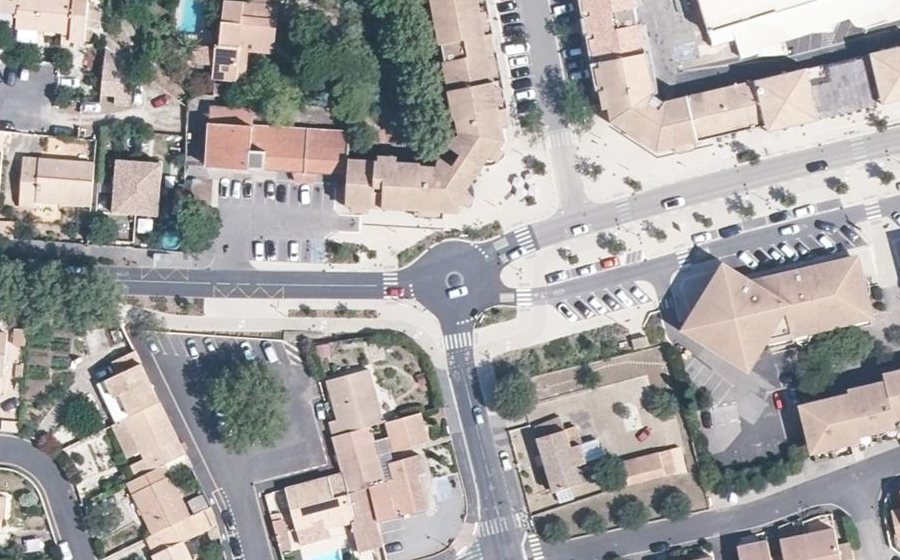 Vue aérienne du Rond-Point Jean Jaurès