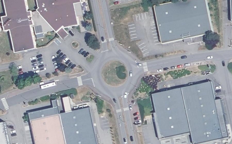 Vue aérienne du Avenue du Rose Poirier