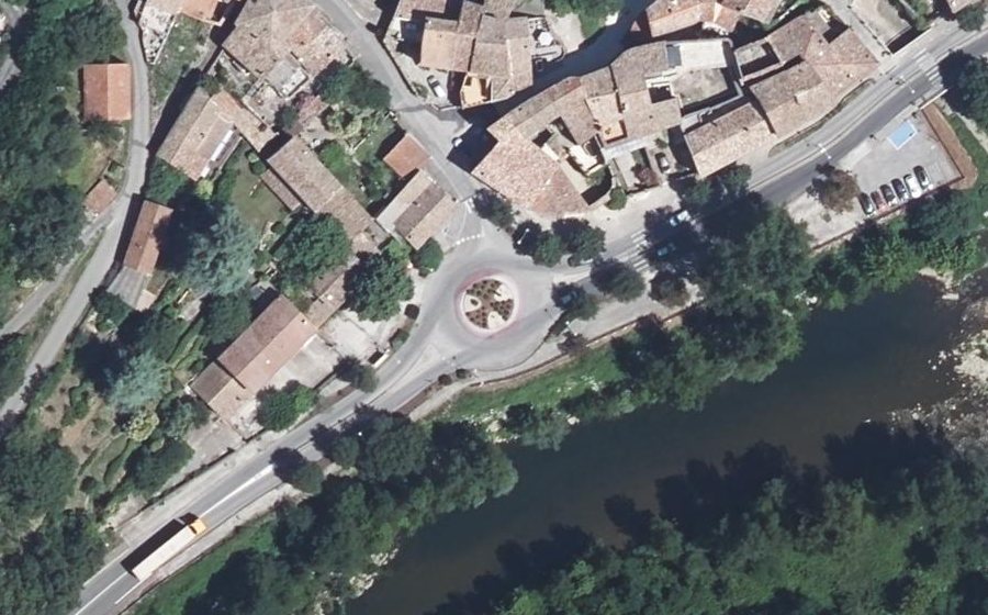 Vue aérienne du Rue de la Digue