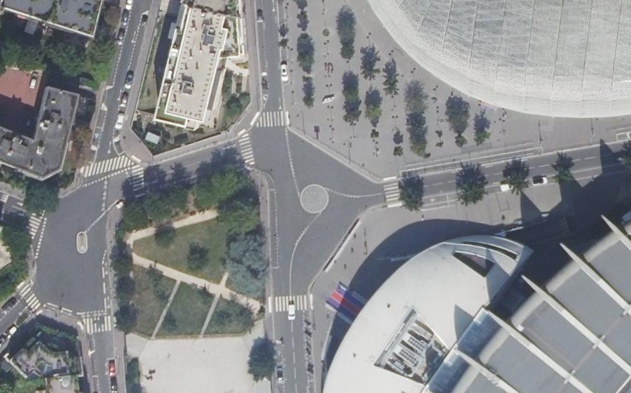 Vue aérienne du Rond-point anonyme n°1469727476