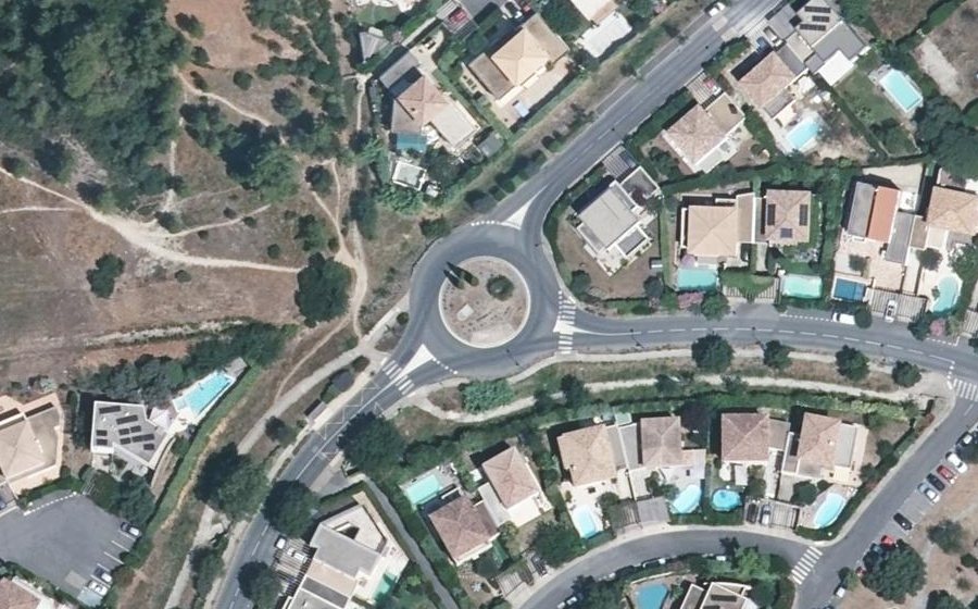 Vue aérienne du Rond-Point Sienne