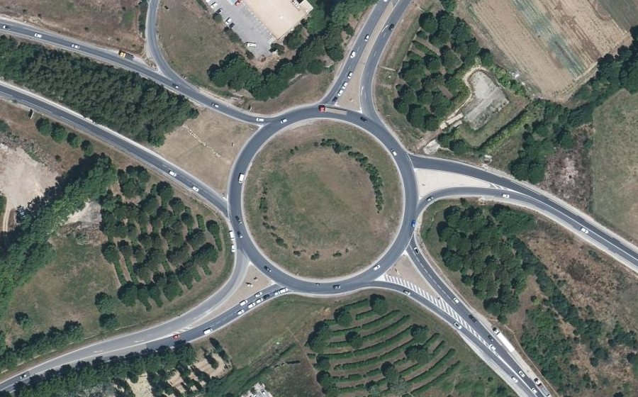Vue aérienne du Rond-Point des Coustelliers