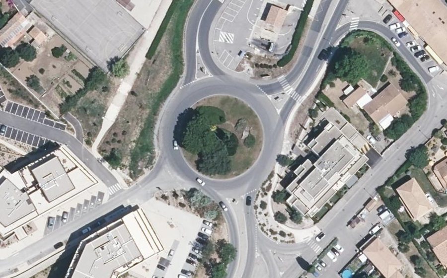 Vue aérienne du Rond-Point Charles de Gaulle