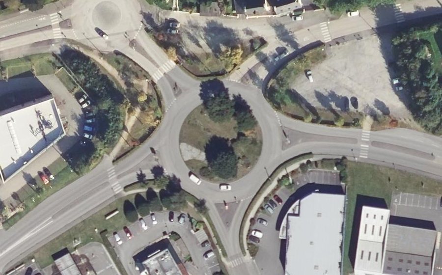 Vue aérienne du Carrefour du Poher