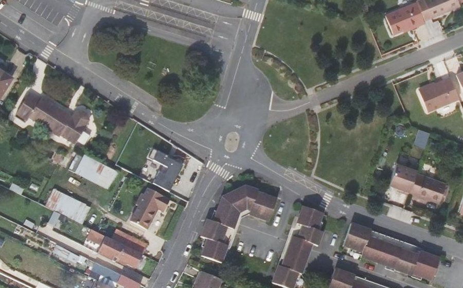 Vue aérienne du Rue du Potager