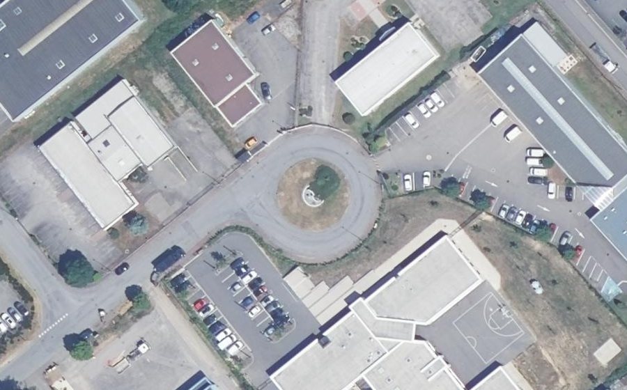 Vue aérienne du Rue Léo Valentin