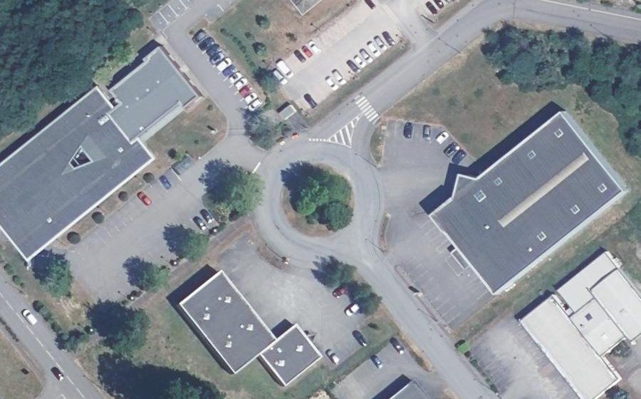 Vue aérienne du Rue Léo Valentin