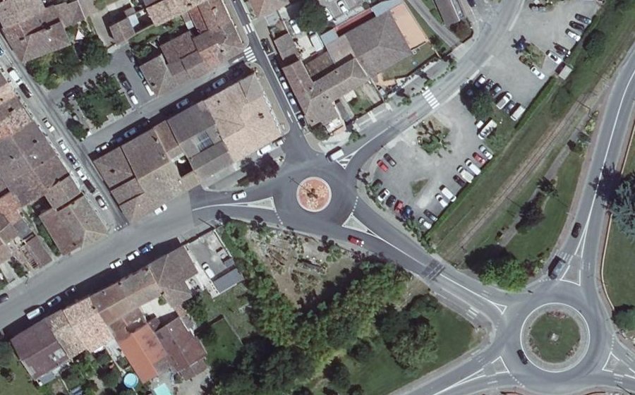 Vue aérienne du Rond-Point du 11 Novembre