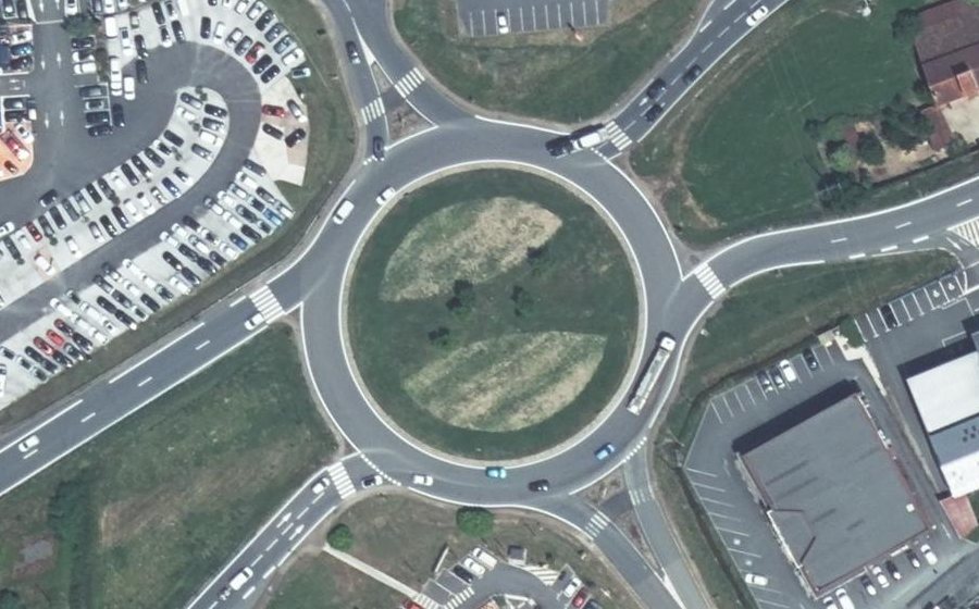 Vue aérienne du Giratoire de Gaillaguès