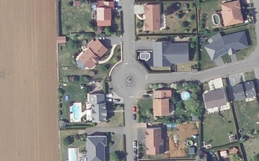 Vue aérienne du Rue de la Vairine