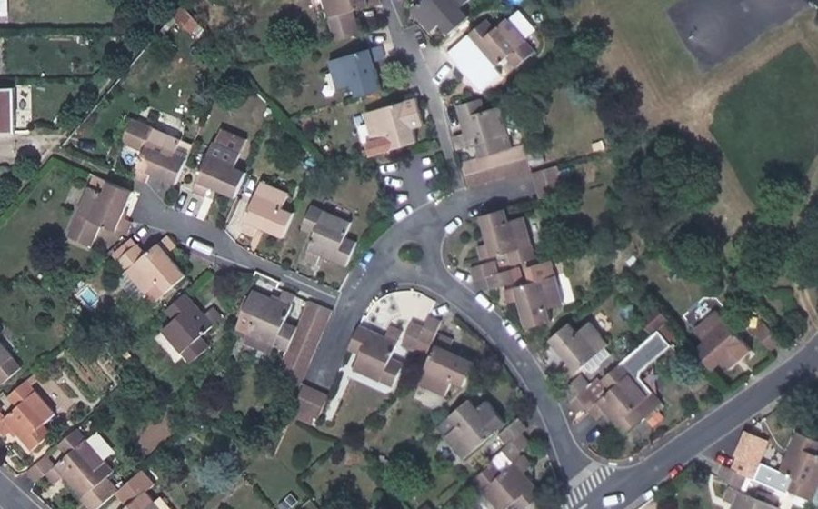 Vue aérienne du Allée des Opales