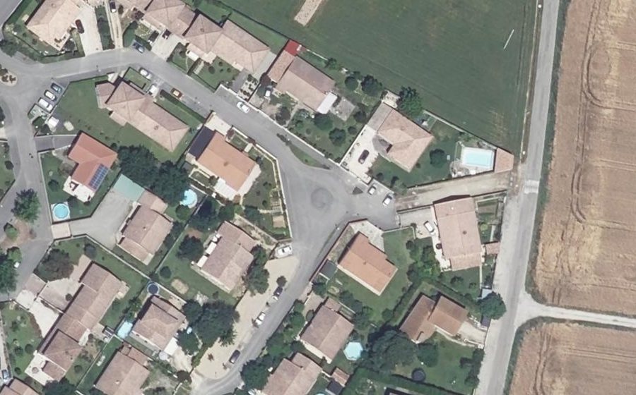 Vue aérienne du Allée René Cassin