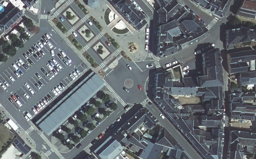 Vue aérienne du Rue Aristide Briand