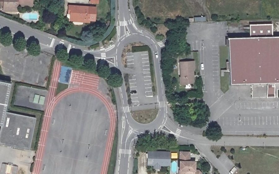 Vue aérienne du Route de Génissieux