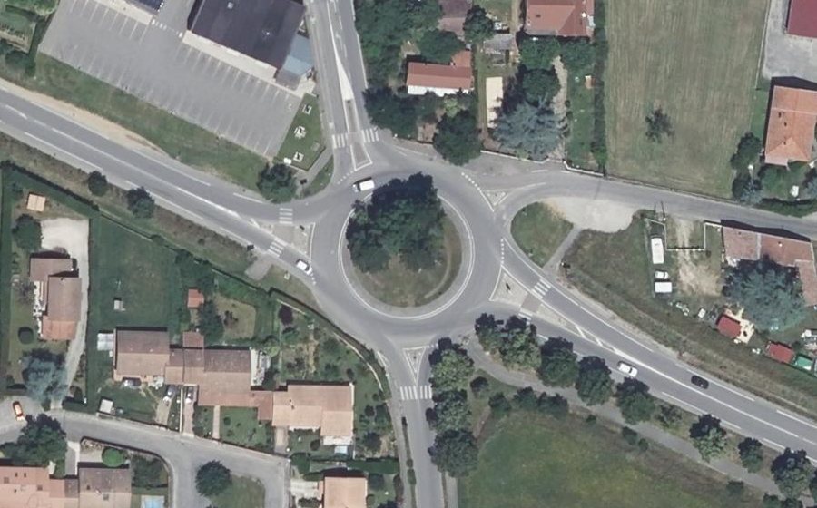 Vue aérienne du Giratoire n°5